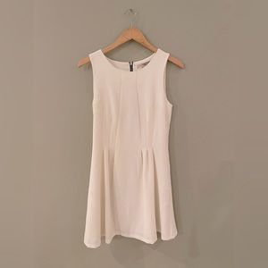 White Dress with Black Zipper